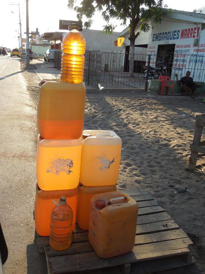 So sieht eine "Privattankstelle" aus 