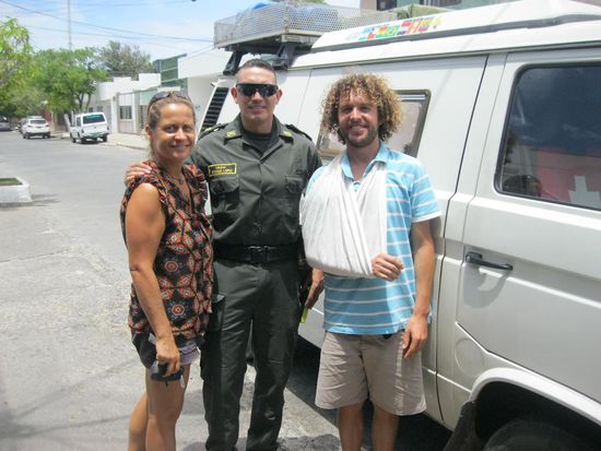 Echt hilfsbereit und super nett, Mayor Lopez in unserer Mitte.