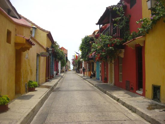 Farbenfrohe kleine Gassen