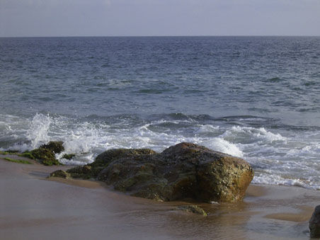 Ein Spaziergang vom Coconut Beach aus am Strand entlang Richtung Kovalam Beach.