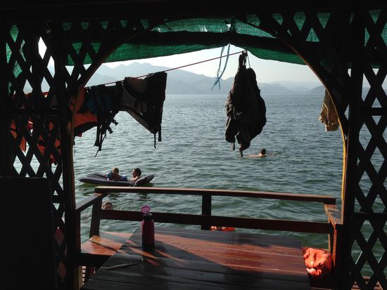 Erfrischung im Stausee.