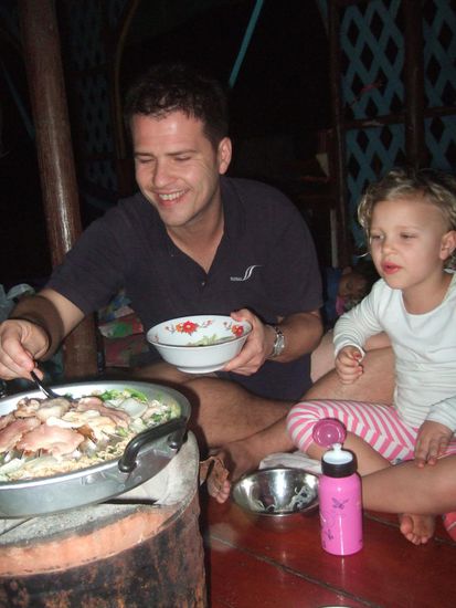 Raclette auf Thai-Art.