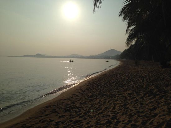 Erster Sonnenaufgang am nächsten Morgen.