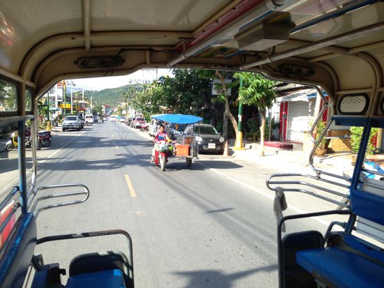 Ausblick aus dem Ring-Taxi.