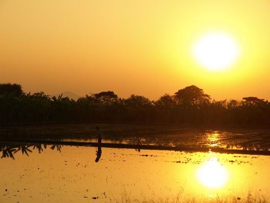 Sonnenuntergang in Klong Dtan.