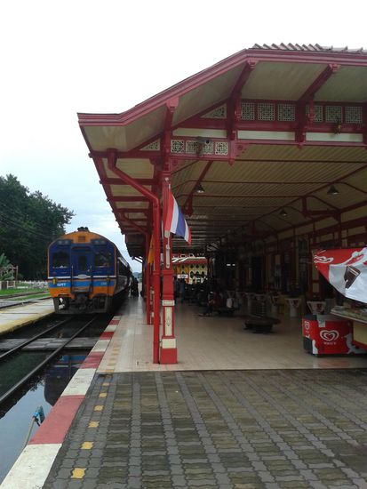 Der Bahnhof von Hua Hin.