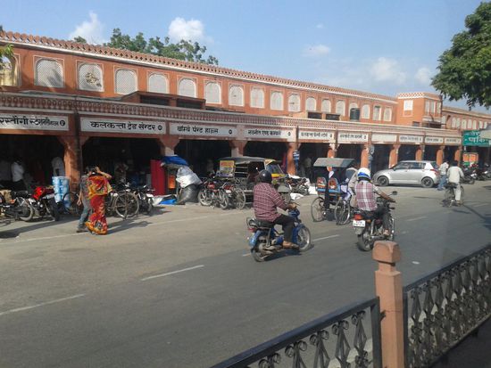 Ladenzeile durchnummeriert