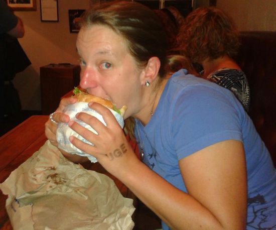 Riesig und lecker - der 'legendäre' Fergburger aus Queenstown!