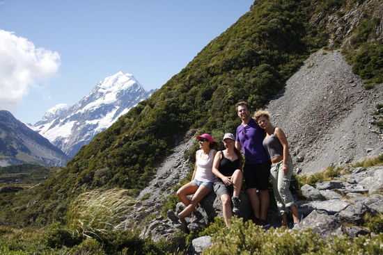 Azucena, ich, Joshua und Susanna unterwegs...