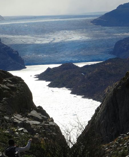 Schöner Ausblick auf den Glacier Grey...