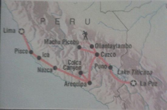 Mein Reiseverlauf Teil 2: 21 Tage quer durch Peru