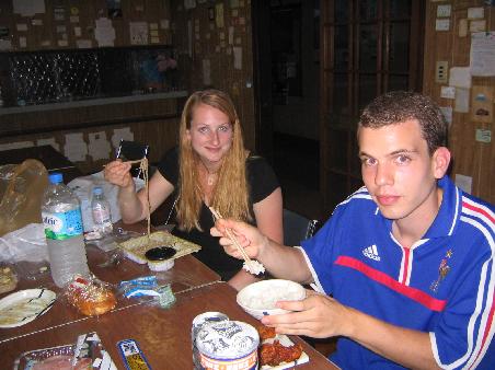 Diner mit Lucas (hier im Bilder), Raffael und Savanna aus Paris
