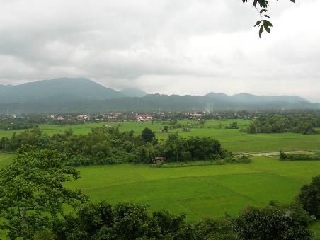 Die Aussicht vor dem Eingang der Hoehle