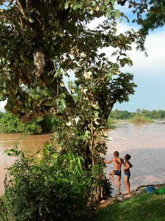 Der Mekong ist ihr Swimming Pool