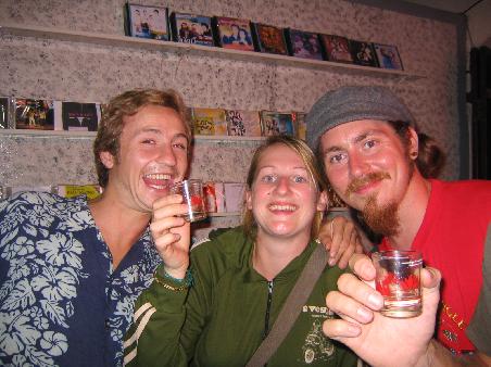 ... und mit Eric (links, aus Norwegen) und This (rechts, aus der Schweiz)