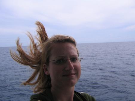 ganz schoen windig hier (auf dem boot nach koh tao)