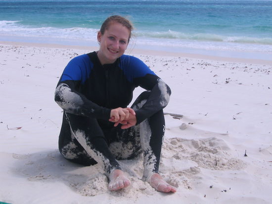 im sand waelzen kann auch nicht schaden 