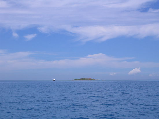 eine einsame insel im pazifik