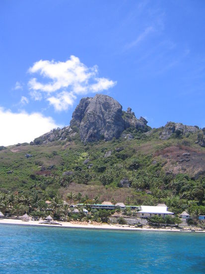 ausblick auf wayasewa (den berg bestieg ich am naechsten morgen um 3.40 uhr in der fruehe)