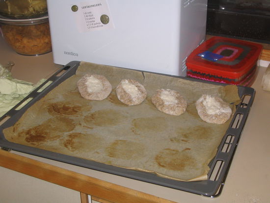 ... die Ränder zusammendrücken...