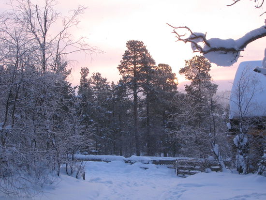 Der Blick aus meiner Hütte