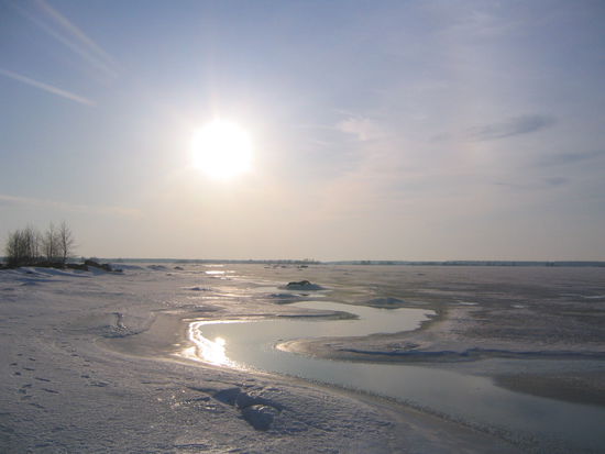 Mit dem Auto kann man nicht mehr auf dem Eis fahren