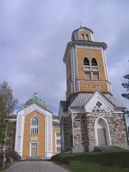 höchste Holzkirche in Finnland