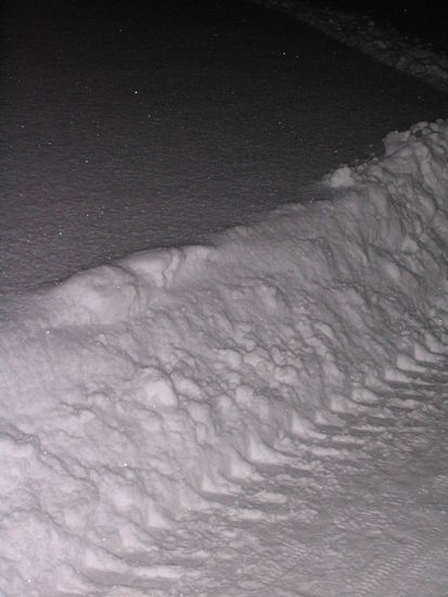 Langsam hat der Schnee die richtige Höhe erreicht 
