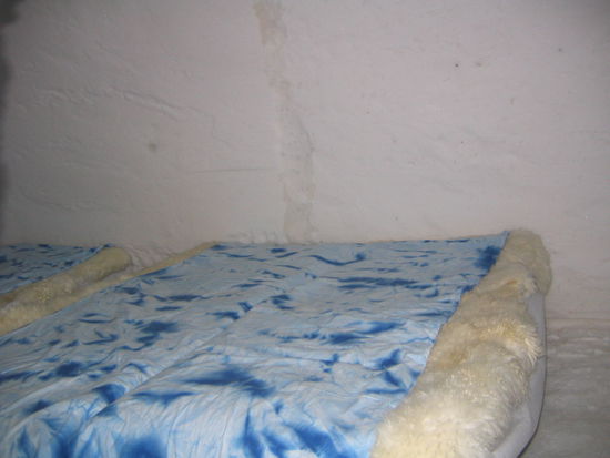 Ein Hotelzimmer im Snow castle