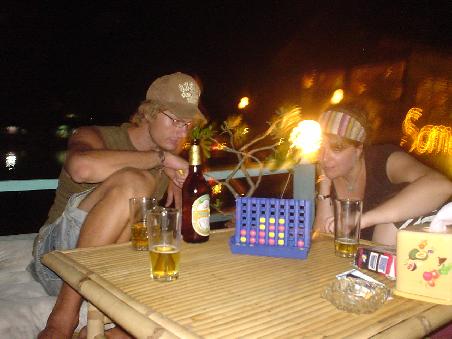Gemuetlicher Abend beim 4-Gewinnt spielen.