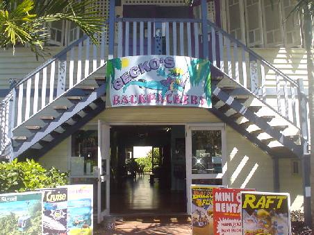 Was fuer ein huebscher Zufall: Unser Hostel heisst GECKO'S, genau wie in Langkawi.