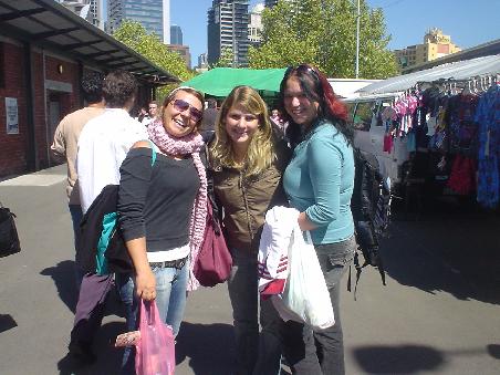 Auf dem Queen Victoria Market auf Souvenierjagd bevor es fuer Dani definitiv nach Hause geht.