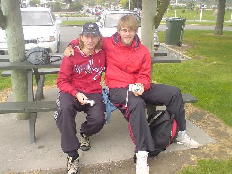Tez und Nic - Nic haben wir in Wellington bereits kennengelernt und in Wanaka durch einen gluecklichen Zufall wieder getroffen!
