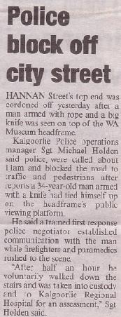 Kalgoorlie Miner (Internationale Zeitung!)
vom 23.11.2005