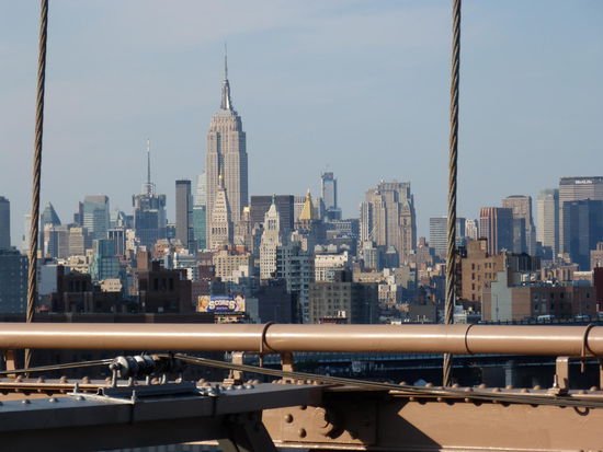 Blick von der Brooklynbridge auf Uptown
