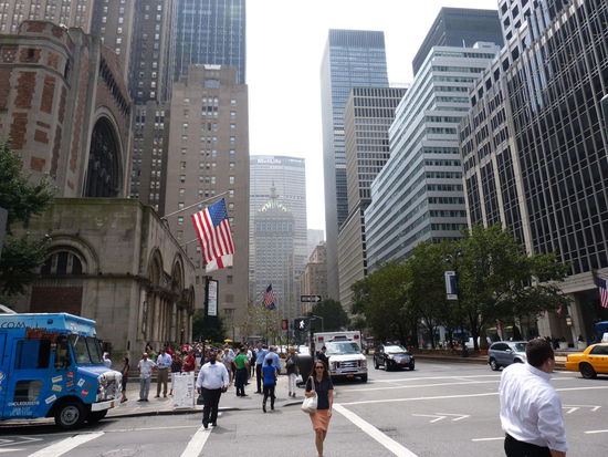 Blick die Park Ave. nach Süden hinunter