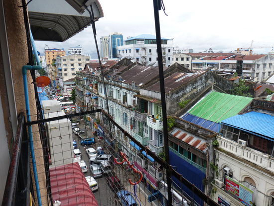 Blick vom Gemeinschaftsbalkon