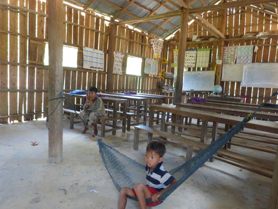Eine "Schule" für die wenigen Kinder des kleinen Dorfes
