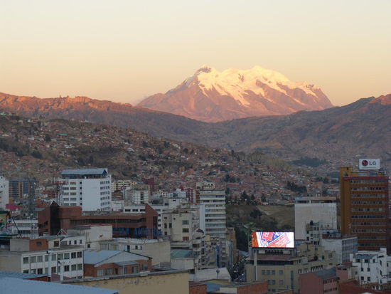 Blick aus unserem Zimmerfenster im "Hostal el Lobo"