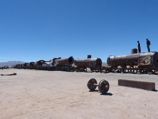 Zugfriedhof in der Nähe von Uyuni