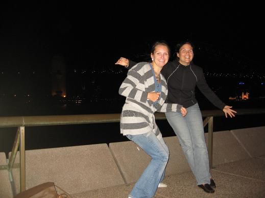 Sonja und ich.
Wir sind ja am Anfang zusammen gereist und haben uns in Sydney wieder getroffen. Sie ist eine sehr gute Freundin geworden!!