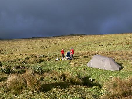 unser zweites Camp, diesmal etwas frueher erreicht