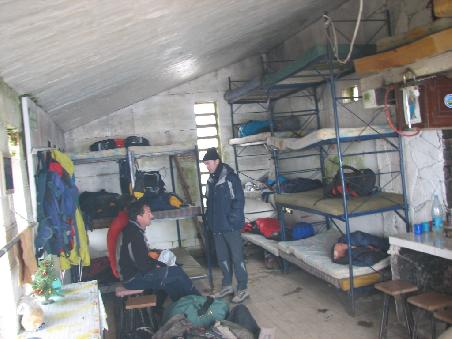das Refugio von Innen