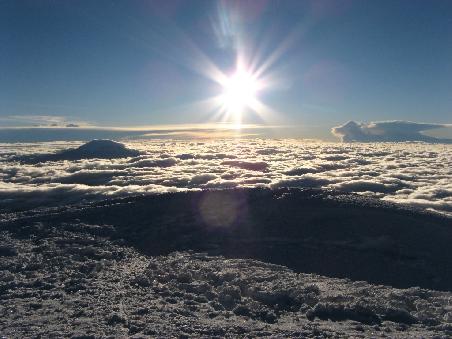morgens um 7:20 auf dem Cotopaxi