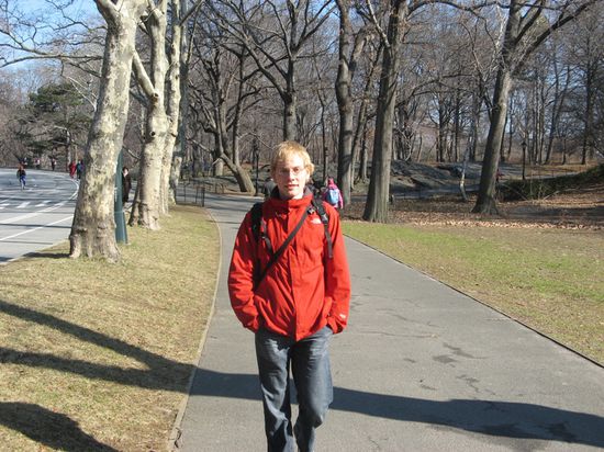 Jonas im Central Park