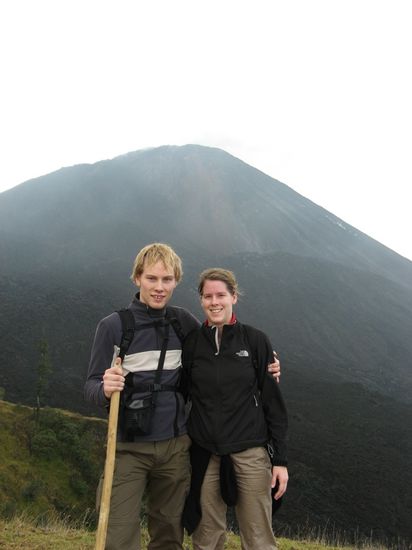 vor dem Volcano Pacaya
