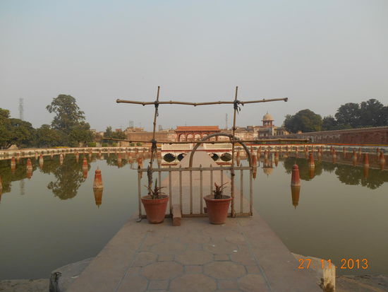 Über 400 Fontänen, die leider gerade nicht funktionierten.