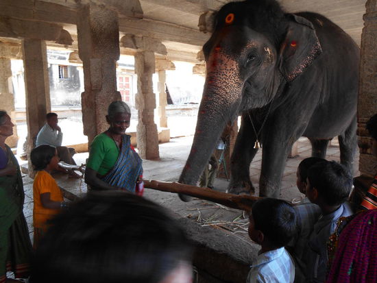Der Reihe nach wird hier gesegnet.
