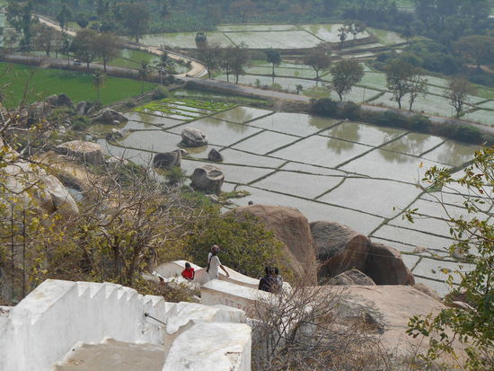 Diese Treppe führte hoch zum Tempel.