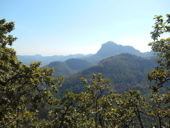 Priyardarshini mit Blick auf die Satpuraberge